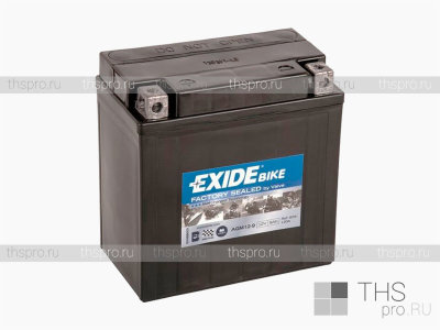Аккумулятор EXIDE bike  9Ah EN120 п.п.(135x75x139) (AGM12-9)