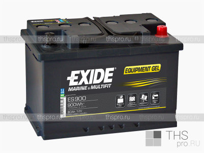 Аккумулятор EXIDE MARINE & LEASURE range Equipment GEL 80Ah о.п.(350х175х190) (ES900)