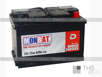 Аккумулятор Monbat D (Dynamic)  72Ah EN620 о.п. (278х175х175) (А77В3W0_1)