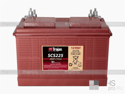Аккумулятор TROJAN SCS225 12V (5/105Ah; 20/130Ah; 100/144Ah) (355х171х251) (BCI 30H)