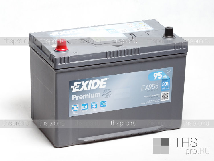 Аккумулятор EXIDE PREMIUM 95Ah EN800 п.п.(306х173х222) (EA955) (борт) .