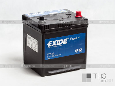 Аккумулятор EXIDE EXCELL  50Ah EN360 о.п.(200х170х220) (EB504) (борт)