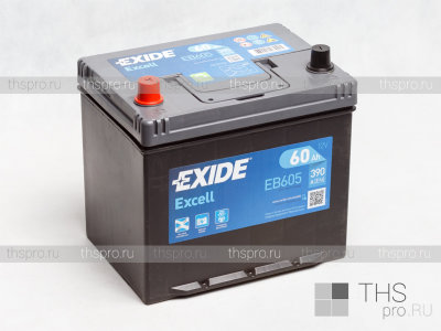 Аккумулятор EXIDE EXCELL  60Ah EN480 п.п.(230х172х220) (EB605)