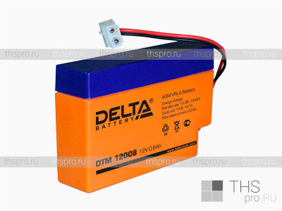 Аккумулятор DELTA  12V   0,8Ah (DTM 12008) (96х25х62)