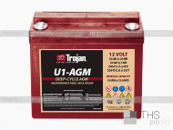 Аккумулятор TROJAN U1-AGM 12V (5/29Ah; 20/33Ah; 100/34Ah) (198х138х171) (BCI U1)