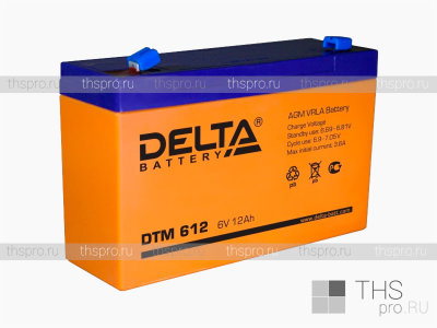 Аккумулятор DELTA   6V 12Ah (DTM 612) (151х50х100)
