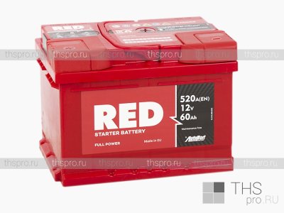 Аккумулятор RED  60Ah EN520 п.п.(242х175х175)