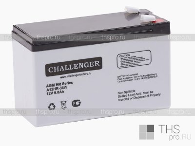 Аккумулятор CHALLENGER  12V   9Ah (151x65x100) терм.(F2) [A12HR-36W]