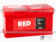 Аккумулятор RED 100Ah EN900 о.п.(353х175х190)