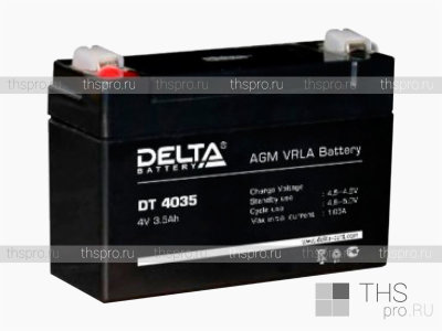 Аккумулятор DELTA   4V  3,5Ah (DT 4035) (90х34х66)