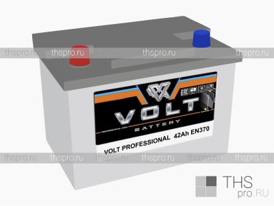 Аккумулятор VOLT PROFESSIONAL (K)  42Ah EN370 п.п.(186x173x220)