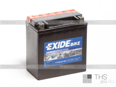 Аккумулятор EXIDE bike 18Ah EN230 п.п.(150x87x161) (ETX20CH-BS/YTX20CH-BS)