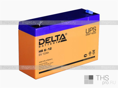 Аккумулятор DELTA   6V 12Ah (HR6-12) (151х50х100)