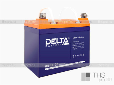 Аккумулятор DELTA  12V  33Ah (GX 12-33) (195х130х180)