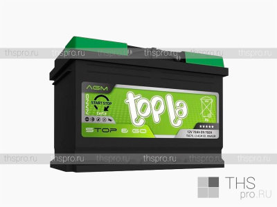 Аккумулятор Topla AGM  70Ah EN760 о.п.(278x175x190) (TAG70) 114070