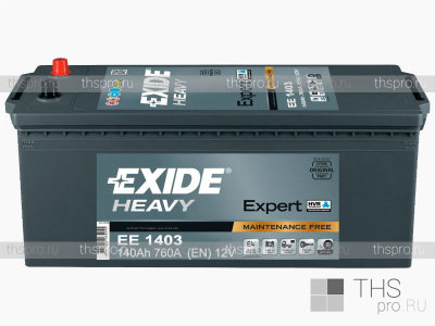 Аккумулятор EXIDE HEAVY Strong PRO 140Ah EN760 п.п.(513х189х223) (EE1403)