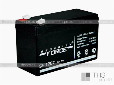Аккумулятор SECURITY FORCE  12V   7Ah (SF 1207) (152х65х93)