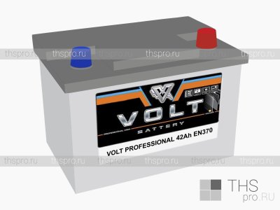 Аккумулятор VOLT PROFESSIONAL (K)  42Ah EN370 о.п.(186x173x220)