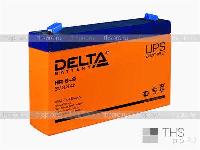 Аккумулятор DELTA   6V 9Ah [HR6-9] (151x34x94)