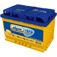 Аккумулятор АКОМ + EFB 75Ah EN750 п.п. (278х175х190)