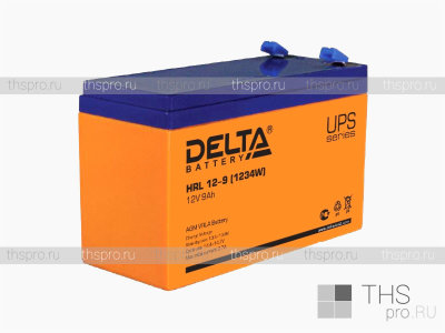 Аккумулятор DELTA  6V 9Ah [HRL12-9 (1234W)] (151x65x94)