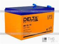 Аккумулятор DELTA  12V  15Ah (HR12-15) (151х98х101)