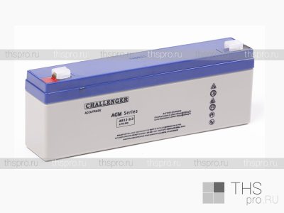 Аккумулятор CHALLENGER  12V   2,3Ah (178x35x67) терм.(F1) [AS12-2.3]