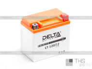 Аккумулятор DELTA   7Ah EN80 о.п. (114х70х108) CT 1207.2 (YTZ7S)