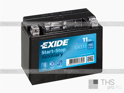 Аккумулятор EXIDE START-STOP AUXILIARY AGM 10Ah EN180 п.п.(150x90x130) (EK111)
