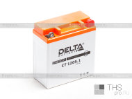 Аккумулятор DELTA   5Ah EN65 о.п. (120х60х129) CT 1205.1 (YB5L-B, 12N5-3B)