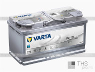 Аккумулятор  Varta Silver Dynamic AGM  95Ah EN850 о.п.(353х175х190) (G14)