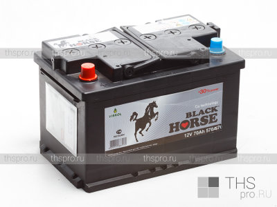 Аккумулятор Black Horse 70Ah 570EN п.п.(278х175х190)