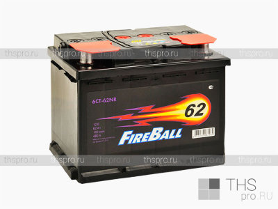 Аккумулятор FIRE BALL  62Ah EN480 о.п.(242х175х190)
