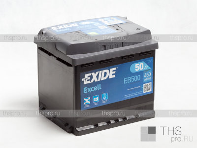Аккумулятор EXIDE EXCELL  50Ah EN450 о.п.(207х175х190) (EB500)