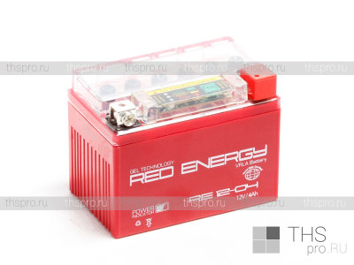 Аккумулятор RED ENERGY   4Ah EN55 о.п. (114х70х87) RE 1204 (YB4L-B, YB4L-A, YTX4L-BS)