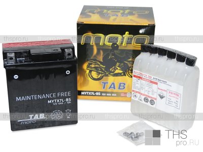 Аккумулятор TAB MAINTENANCE FREE BATTERY 6Ah EN85 о.п (113x70x130) (MYTX7L-BS) AGM